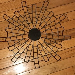 🌺IKEA Circular Black Iron Tray 17”